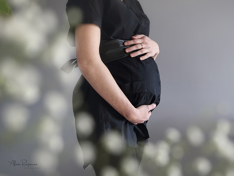 Photo de grossesse, ventre et bébé